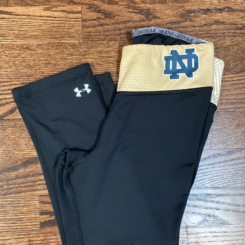 Under Armour Notre Dame Cropped Workout Leggings